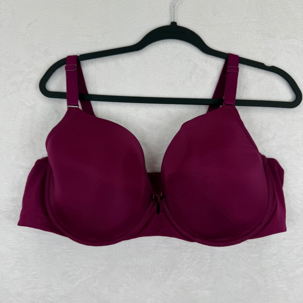 Torrid Curve 360 Back Smoothing T-Shirt Bra Magenta Purple 42DD 11981713